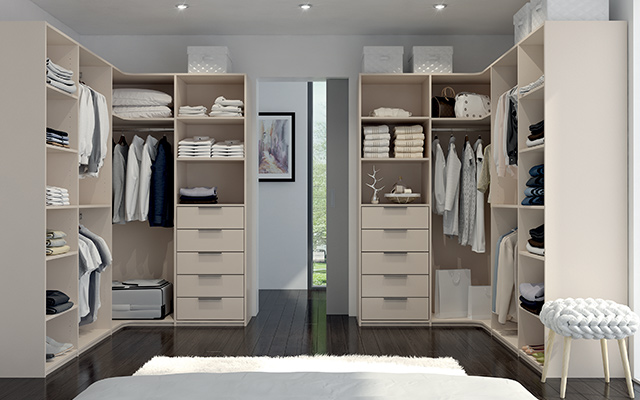 Double dressing d'angle sur mesure